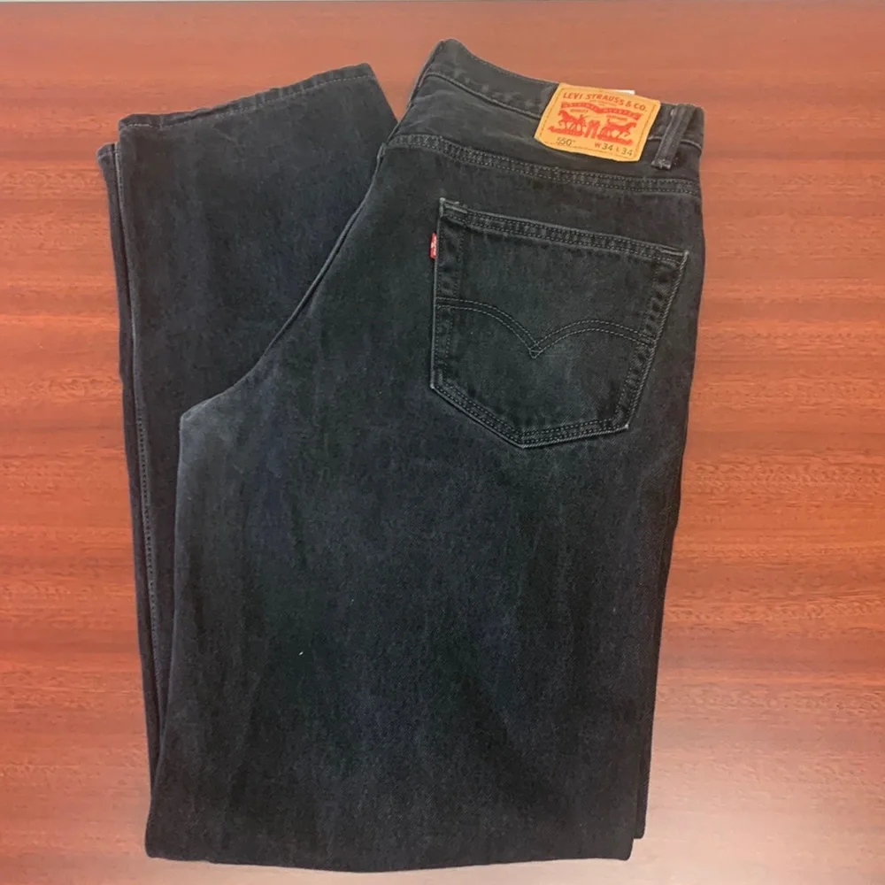 black mens 550 levis mom jeans - Picture 1 of 7